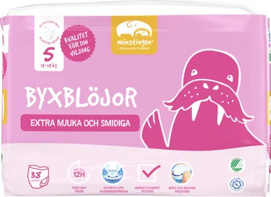 Byxblöjor för barn 12-18 kg